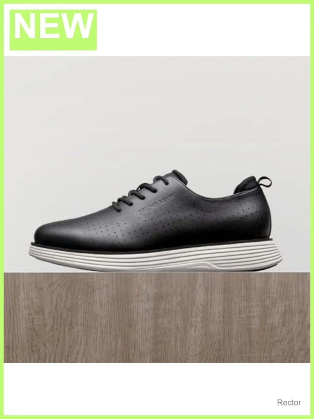 Men's Dress Oxford Sneakers Breathable PU Faux Leather Lace Up Shoes